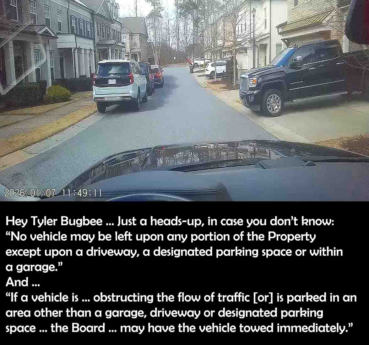 Tyler Bugbee Is The Worst HOA President