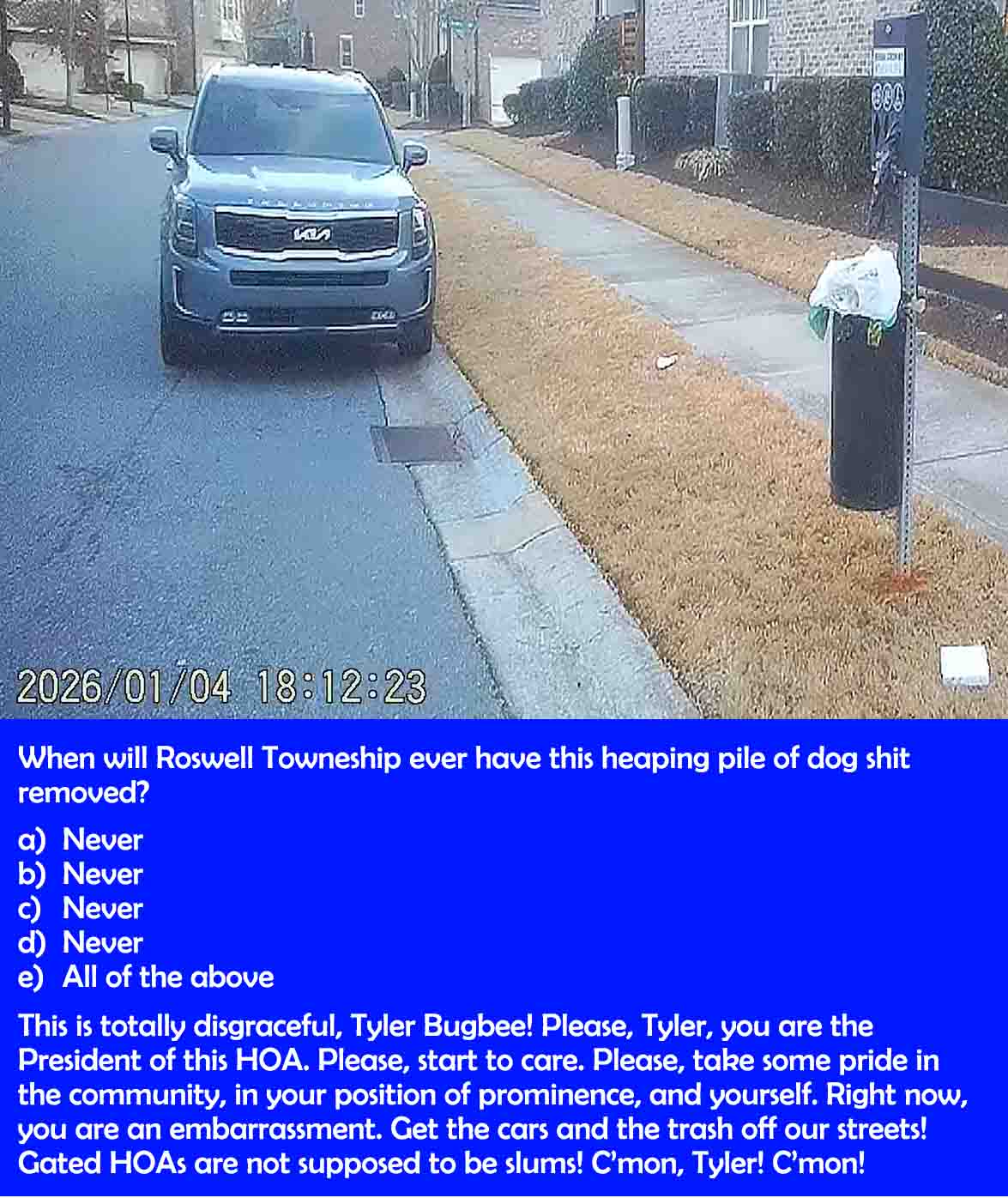 Tyler Bugbee Is A Disgrace